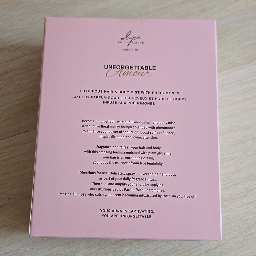 Booty Parlor Unforgettable Amour Hair and Body Mist NIB - Picture 4 of 6